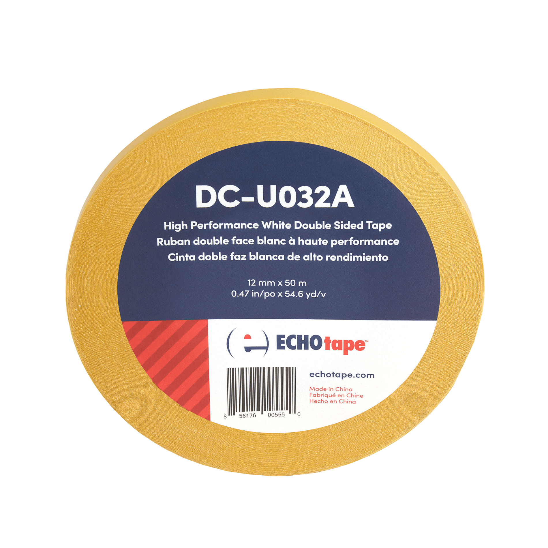 DC-U032A White Double Sided Tape for Permanent Mounting and Bonding 24mm Solo Label