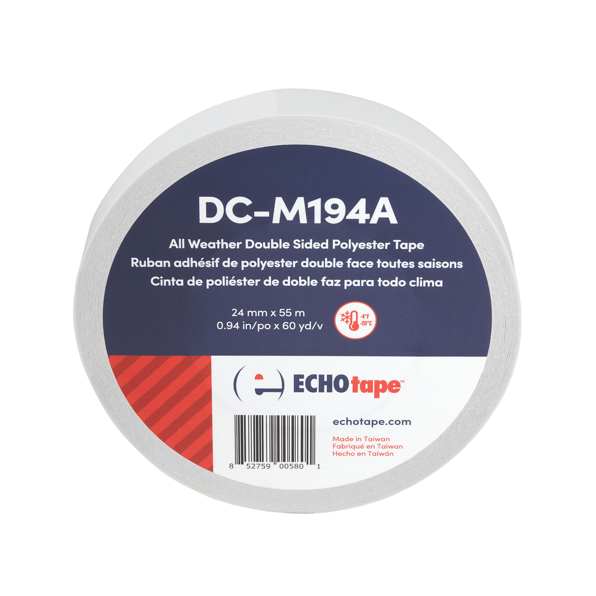 DC-M194A All Weather/Cold Weather Double Sided Polyester Tape 36mm Solo Label